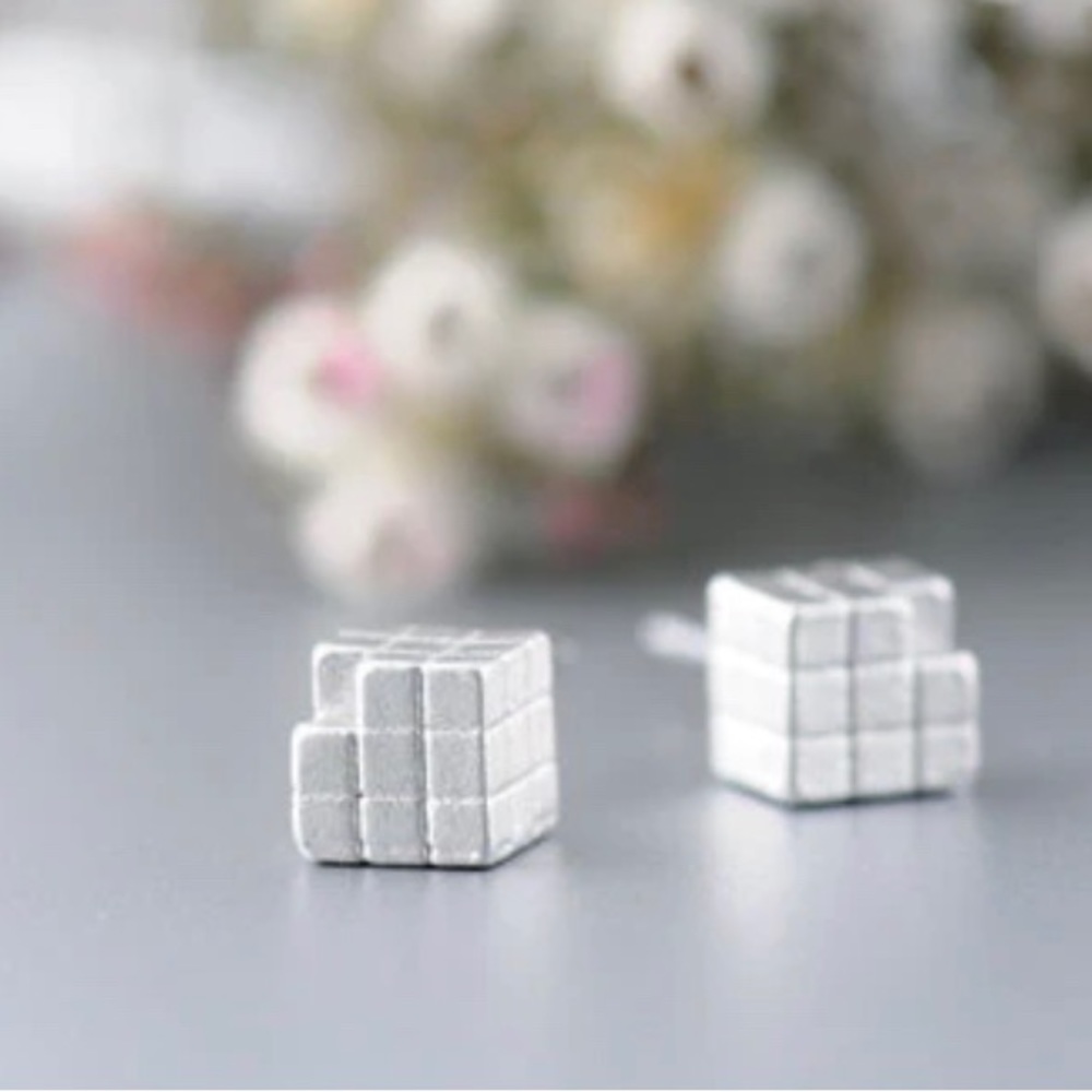 Ada Marie Rubik’s Cube Stud Earrings